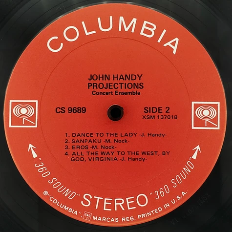 John Handy Concert Ensemble - Projections