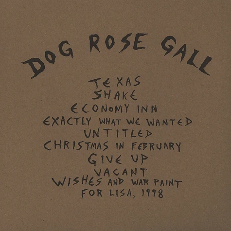 Whitman - Dog Rose Gall