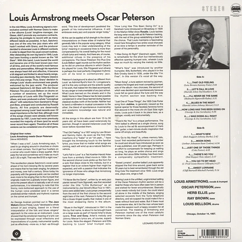 Louis Armstrong - Meets Oscar Peterson