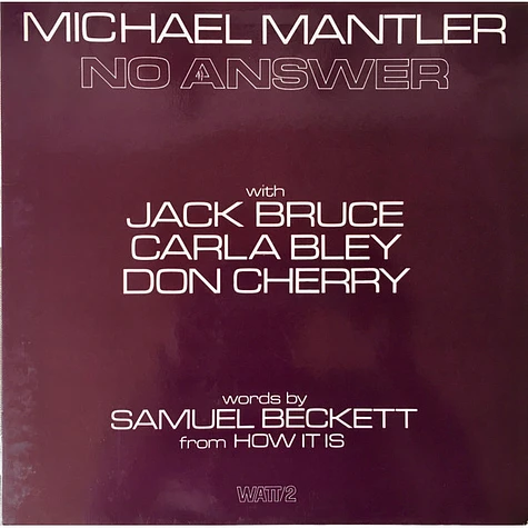 Michael Mantler - No Answer