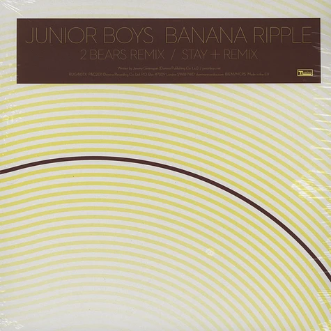 Junior Boys - Banana Ripple Remixes