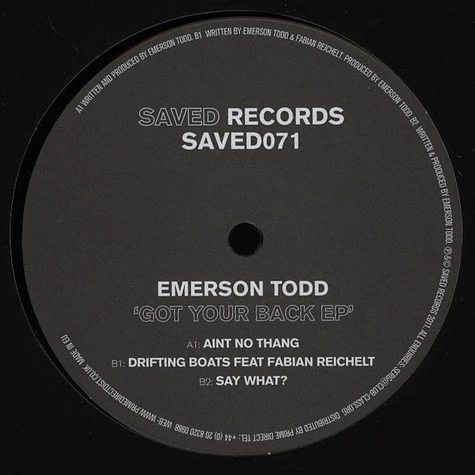 Emerson Todd - Got Your Back EP