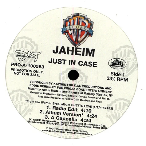 Jaheim - Just In Case
