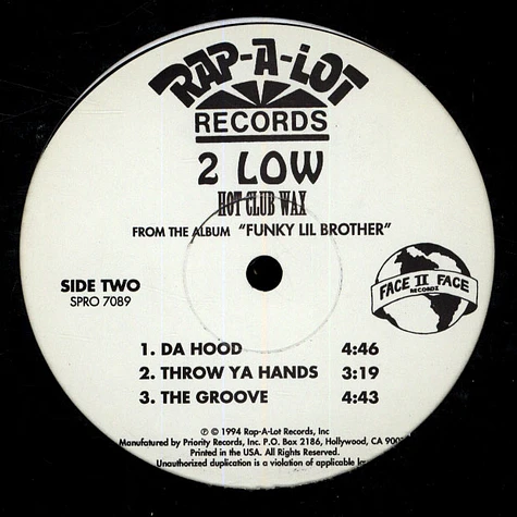 2 Low - Funky Little Brother / Album Sampler