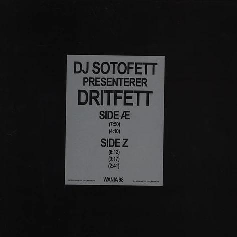 DJ Sotofett - Dritfett