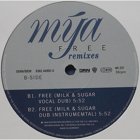 Mya - Free (Remixes)