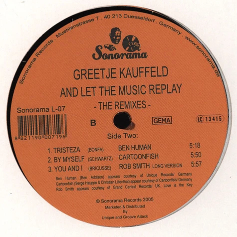 Greetje Kauffeld - The Remix LP