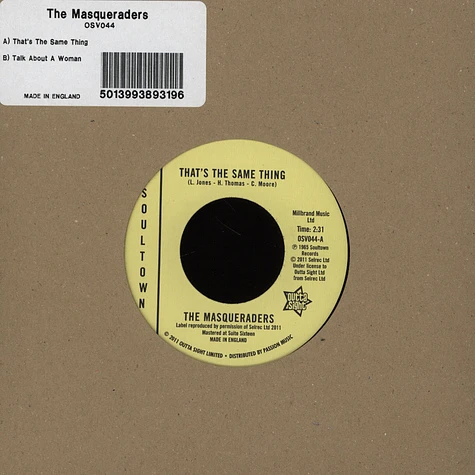The Masqueraders - That's The Same Thing
