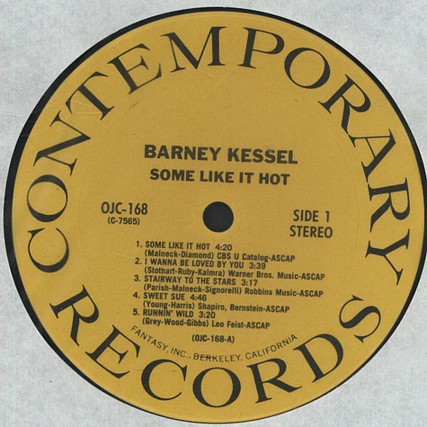 Barney Kessel - Some Like It Hot