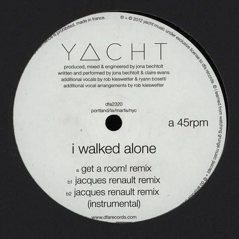 Yacht - I Walked Alone