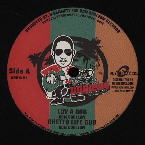 Don Corleon - Luv A Dub / Ghetto Life Dub