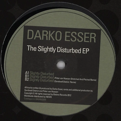 Darko Esser - The Slightly Disturbed EP Sandwell District Remix
