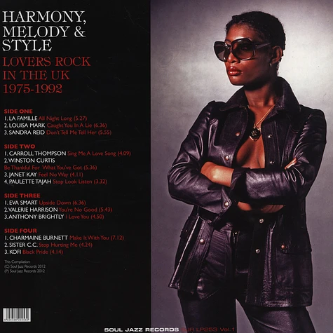 V.A. - Harmony, Melody & Style - Lovers Rock and Rare Groove in the UK 1975-92 LP 1