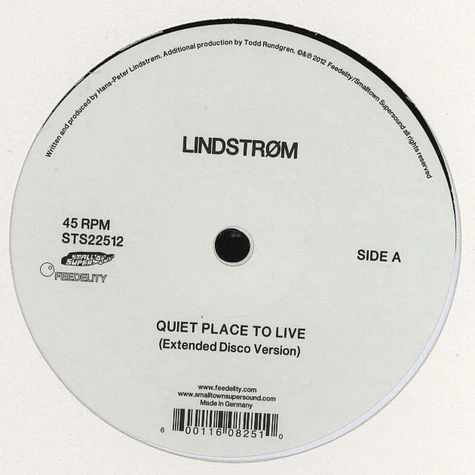 Lindstrom - Quiet Place To Live