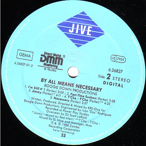 Boogie Down Productions - By All Means Necessary