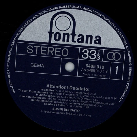 Eumir Deodato - Attention! Deodato!