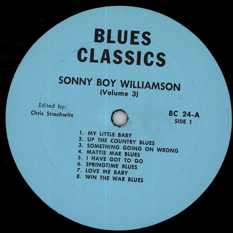 Sonny Boy Williamson - Blues Classics By Sonny Boy Williamson Volume 3