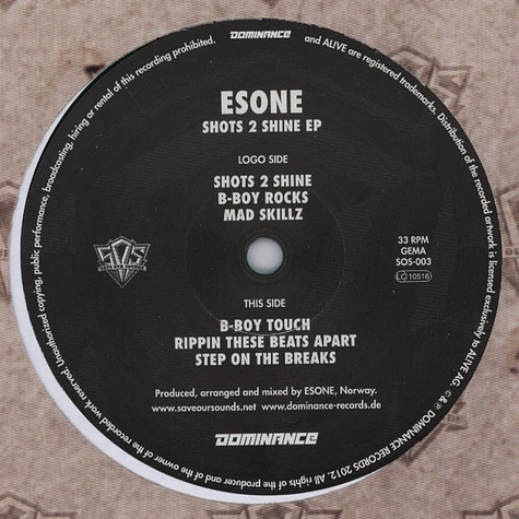 Esone - Shots 2 Shine EP