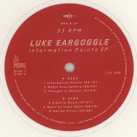 Luke Eargoggle - Information Points EP