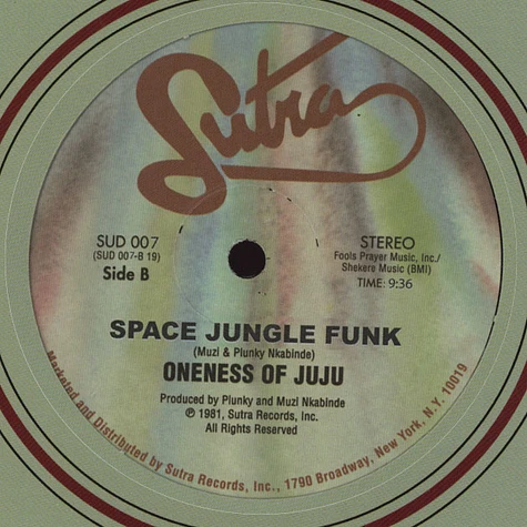 Oneness Of Juju - Sabi / Space Jungle Funk