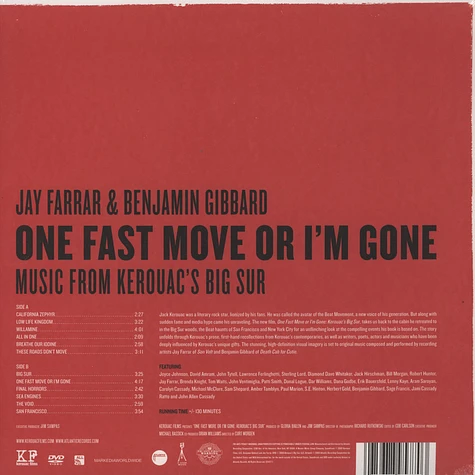 Jay Faraar / Benjamin Gibbard (Son Volt / Death Cab) - OST One Fast Move Or I'm Gone - Kerouac's Bug Sur