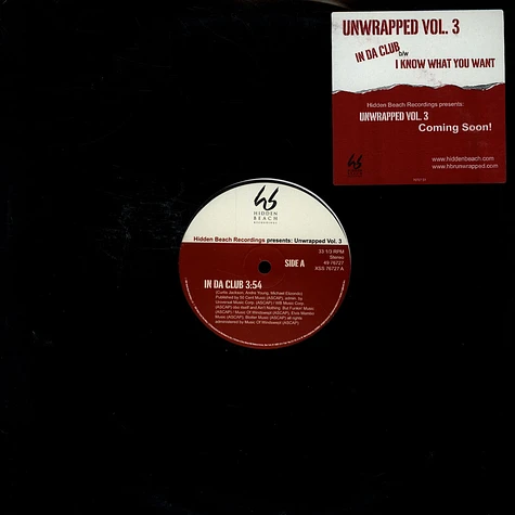 V.A. Unwrapped Vol. 3 - In Da Club / I Know What You Want