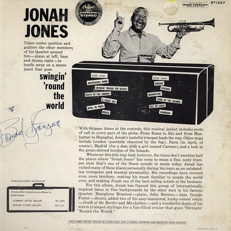 The Jonah Jones Quartet - Swingin' Round The World