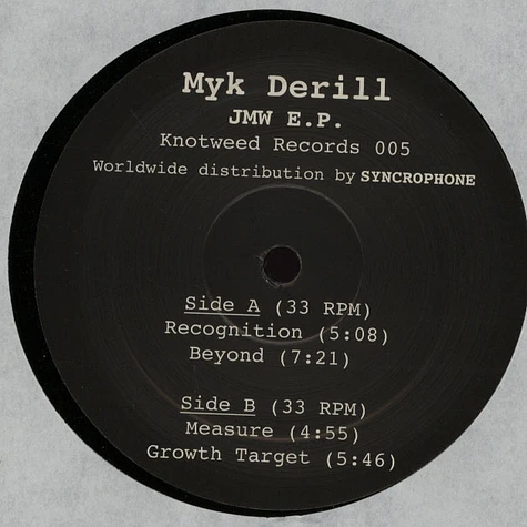 Myk Derill - JMW EP