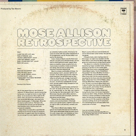 Mose Allison - Retrospective