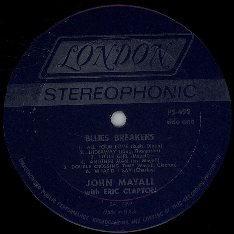 John Mayall With Eric Clapton - Blues Breakers