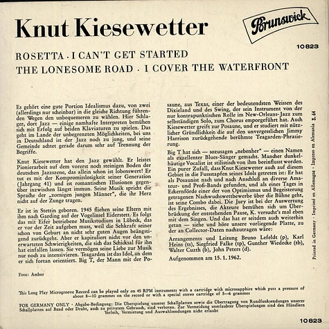 Knut Kiesewetter - A New Voice In Jazz