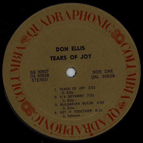 Don Ellis - Tears Of Joy