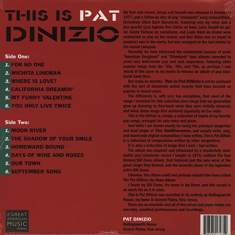 Pat Dinizio - This Is Pat Dinizio