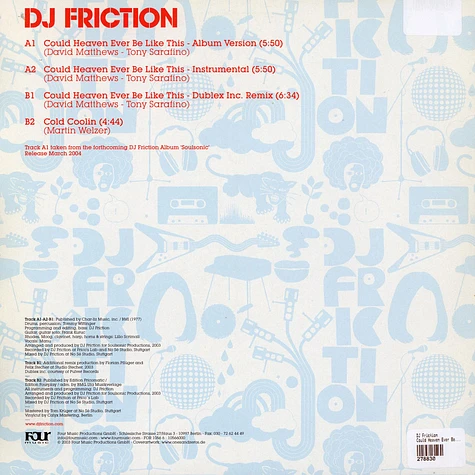 DJ Friction - Could Heaven Ever Be Like This