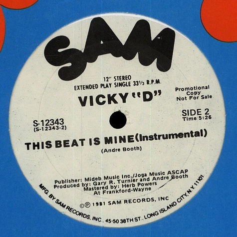 Vicky "D" - This Beat Is Mine