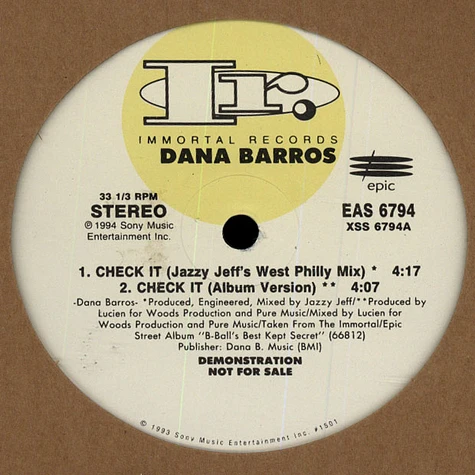 Dana Barros - Check It