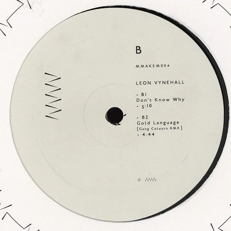 Leon Vynehall - Gold Language EP