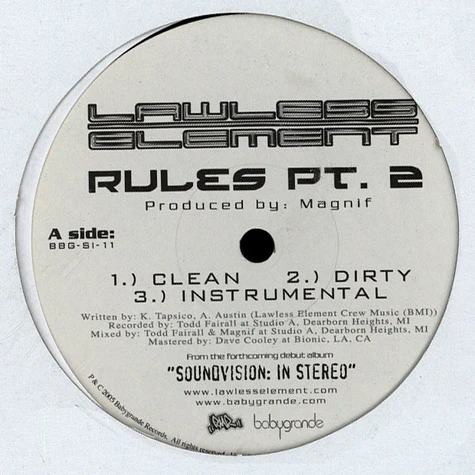 Lawless Element - Rules Pt. 2 / Love