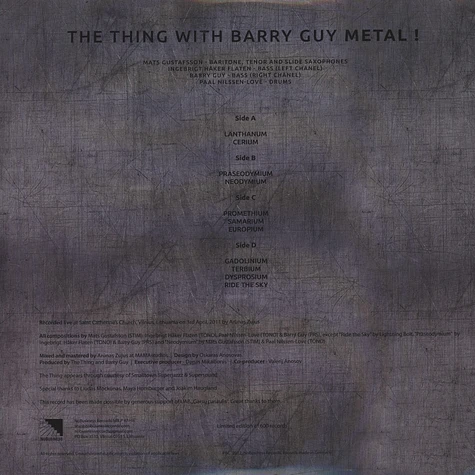 Thing, The with Barry Guy - METAL!