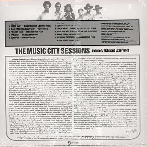 V.A. - The Music City Sessions Volume 1: Richmond Experience
