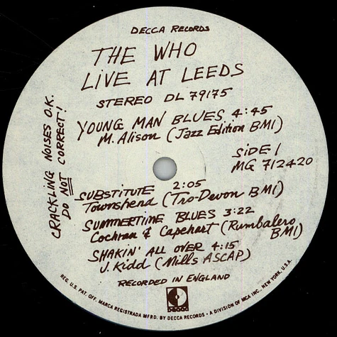 The Who - Live At Leeds