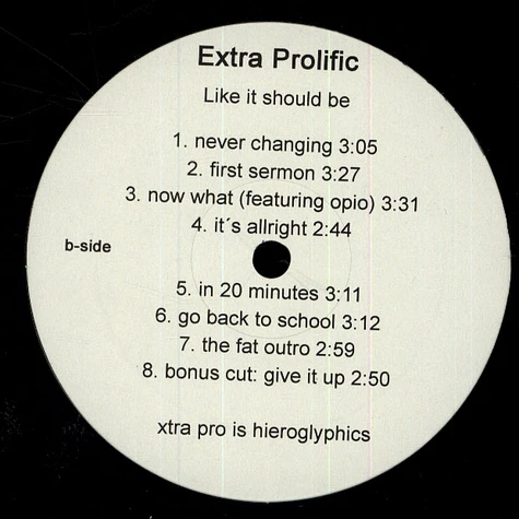 Extra Prolific - Like It Should Be