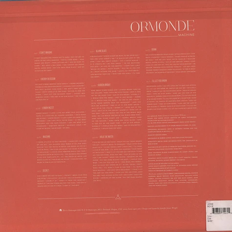 Ormonde - Machine
