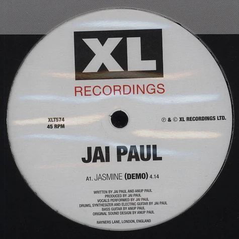 Jai Paul - Jasmine Demo