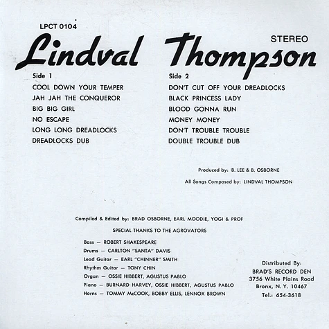 Lindval Thompson - Cool Down