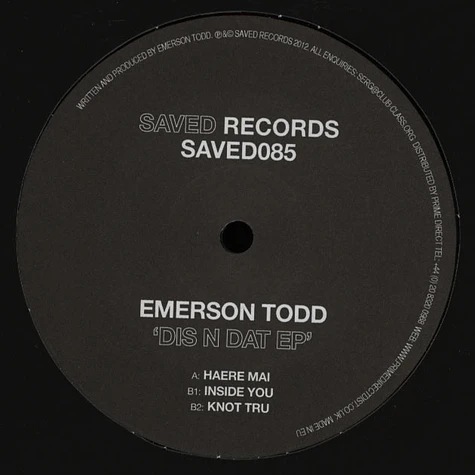 Emerson Todd - Dis N Dat EP