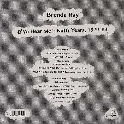 Brenda Ray - D'Ya Hear Me: Naffi Years 1979-83