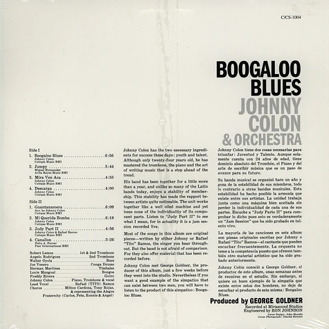 Johnny Colon & Orchestra - Boogaloo Blues