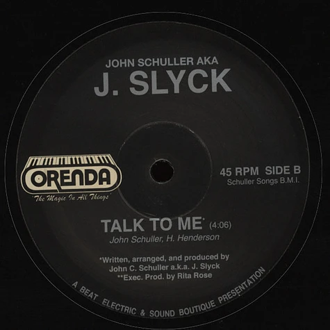 John Schuller Aka J. Slyck - Trust Me