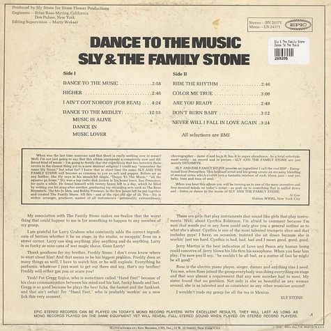 Sly & The Family Stone - Dance To The Music